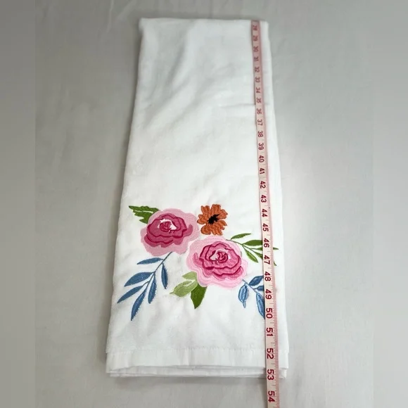 Floral Towel Set-Bath Towel 52X27 Hand Towel 27X16 New Multicolor - Picture 3 of 8